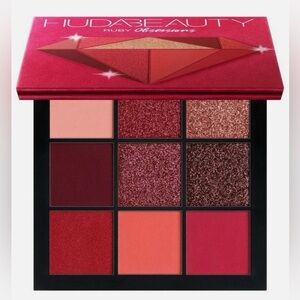HUDA BEAUTY Ruby Obsessions Eyeshadow Palette 9 Shades Colors Eye Makeup New​​​